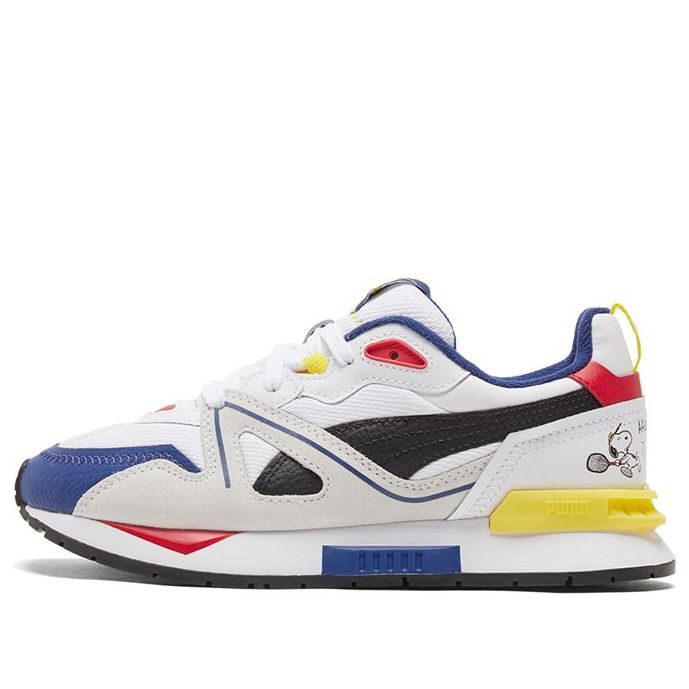 PUMA Peanuts Mirage Mox Jr (Big Kids) Snoopy White/Blue 375734-01 ...