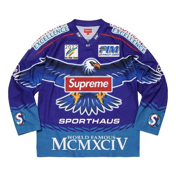 Supreme Crossover Hockey Jersey FW19 White Size Medium Moto