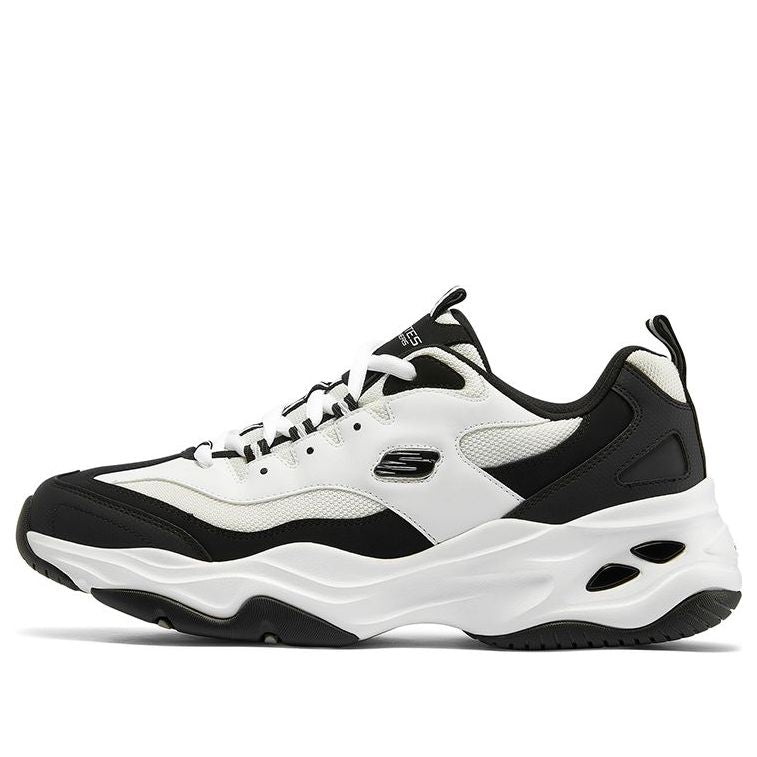 Skechers D'Lites Low-Top Daddy Shoes White/Black 237226-WBK