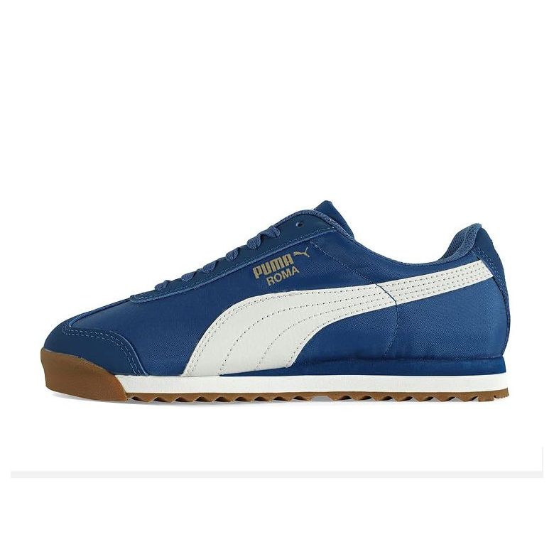 (GS) PUMA Roma Basic Low Top Running Shoes Blue 359841-23-KICKS CREW