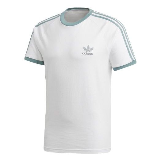 adidas originals Round Neck Pullover Short Sleeve White DY1530