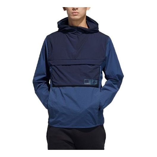 Men's Sport Tec Crab | Hooded Shirt in Blue | Size Medium