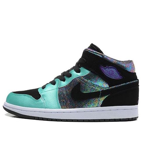 (GS) Air Jordan 1 Mid 'Atomic Teal Ultraviolet' 555112-309