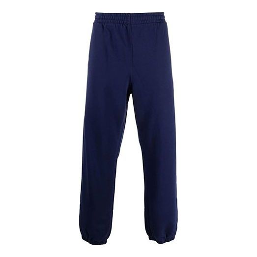 Men's OFF-WHITE Arrow Pattern Solid Color Sports Pants/Trousers/Joggers Loose Fit Navy Blue OMCH029F21FLE0014545 Sweat Pants - KICKSCREW