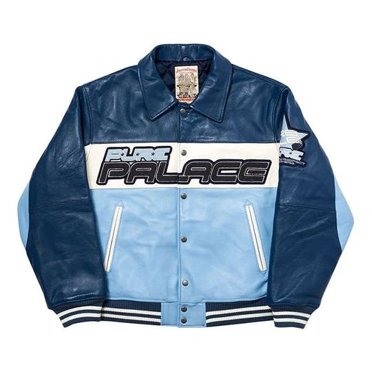 PALACE FW19 Pure PALACE Avirex Colorblock Jacket Blue PAL-FW19-012