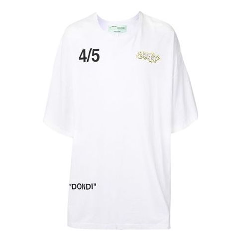 OFF-WHITE Dondi Graffiti Printing three-quarter sleeve White