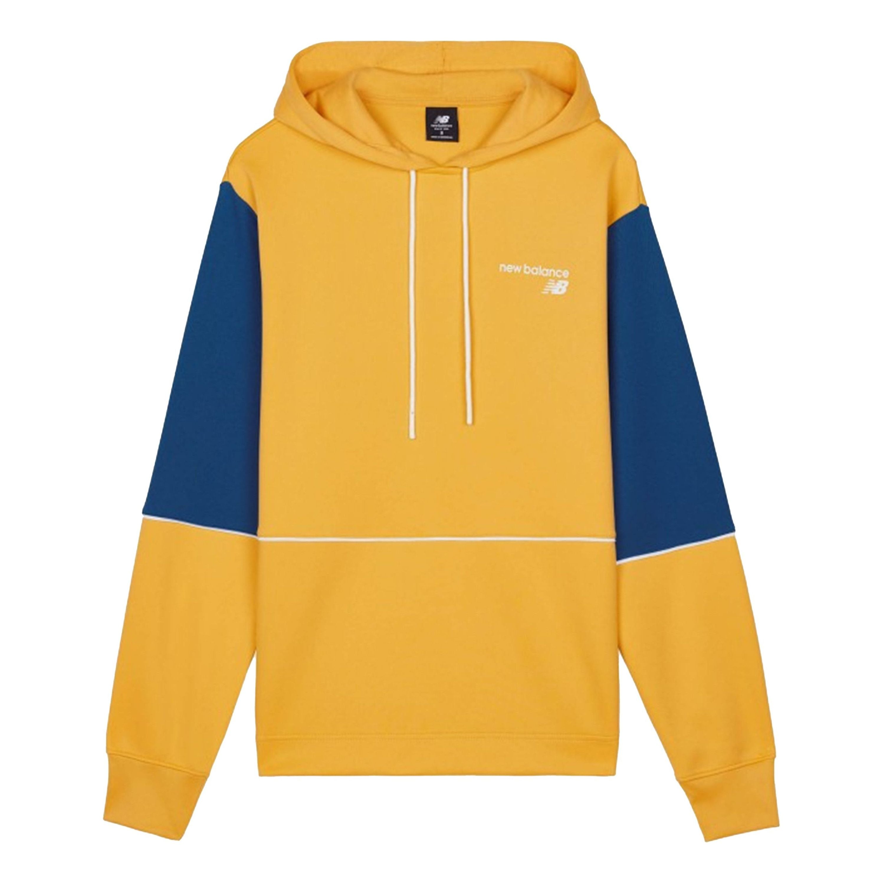 New Balance stitching hooded sweater all-match pullover Men's Yellow  MT03909-ASE