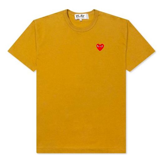 COMME des GARCONS PLAY Heart Logo Tee 'Yellow' AZ-T212-051-5-KICKS