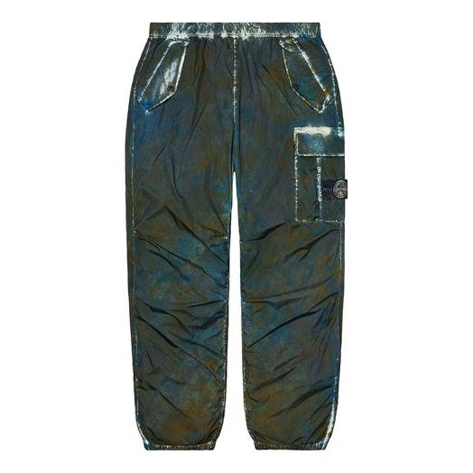 Supreme Week 13 x Stone Island Painted Camo Nylon Cargo Pant  SUP-FW20-298-GRN