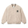 MLB New York Yankees Lambs Wool Jacket Unisex White 31JPF3061-50I