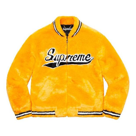 Supreme SS20 Week 1 Faux Fur Varsity Jacket SUP-SS20-025 - KICKS CREW