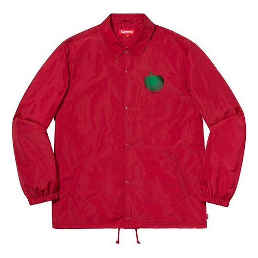 Supreme SS19 Apple Coaches Jacket Coach Unisex Red SUP-SS19-10014