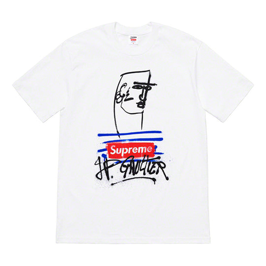 Supreme SS19 x Jean Paul Gaultier White Tee SUP-SS19-773