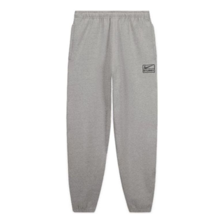 Nike x Stussy Fleece Pant 'Dark Grey Heather' DO9340-063 - KICKS CREW