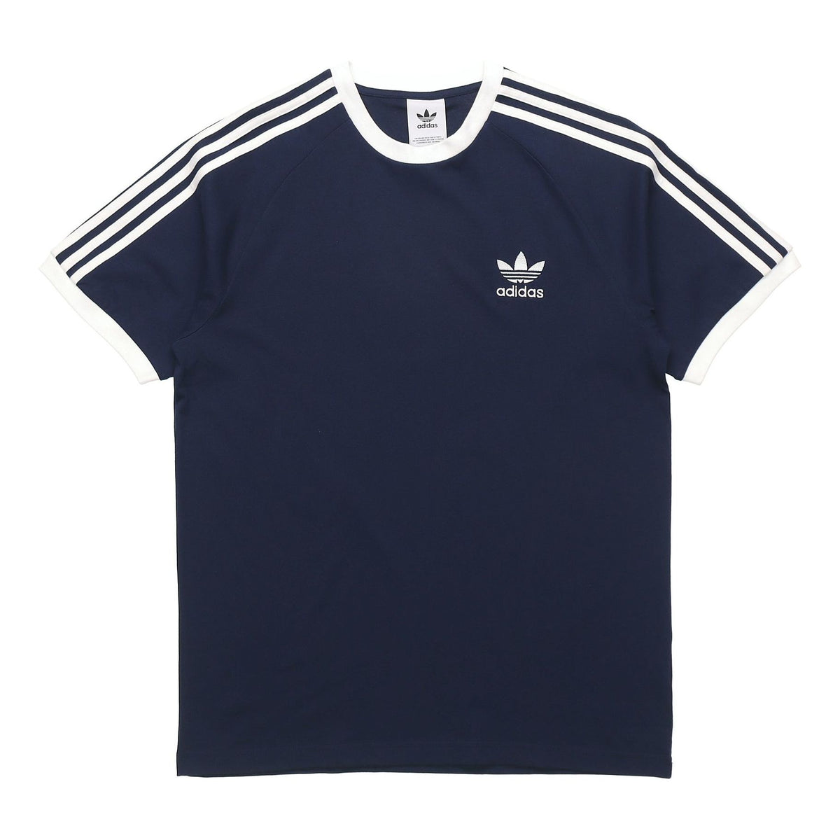 adidas originals Sports Round Neck Knit Short Sleeve Navy Blue GT9917 ...