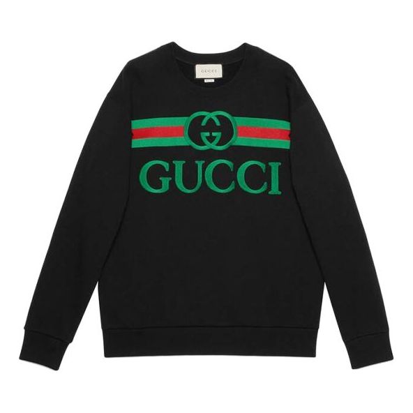 WMNS GUCCI Big Logo Black 469250 XJCCG 1082 KICKS CREW