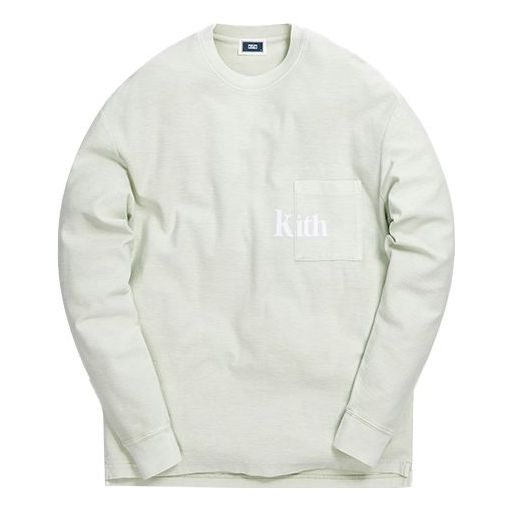 KITH Quinn Crystal Washed L/S Tee Logo Tee KH3673-106 - KICKS CREW