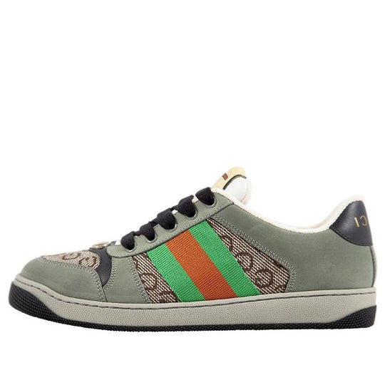 GUCCI SCREENER GG TRAINER SNEAKERS BLACK GG CANVAS