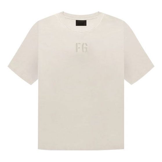 Fear of God the-seventh-collection FG Tee Vintage Concrete White