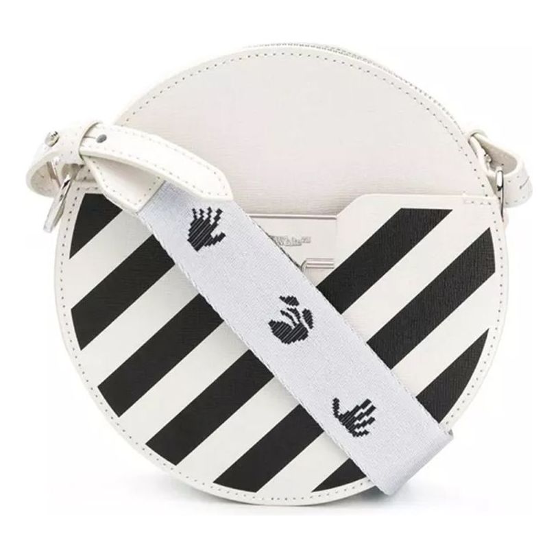 OFF-WHITE Deceleration Stripe Leather Bag White OWNA110E20LEA0030110 Shoulder Bags - KICKSCREW