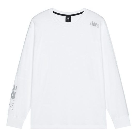 New Balance Men's New Balance Printing Sports Knit Long Sleeves White ...