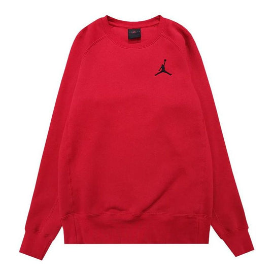Air Jordan Solid Color Embroidered Hoodie Men's Red CU3024-687