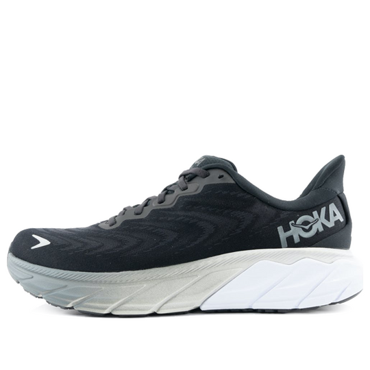 (WMNS) HOKA ONE ONE Arahi 6 Wide 'Black White' 1123197-BWHT - KICKS CREW