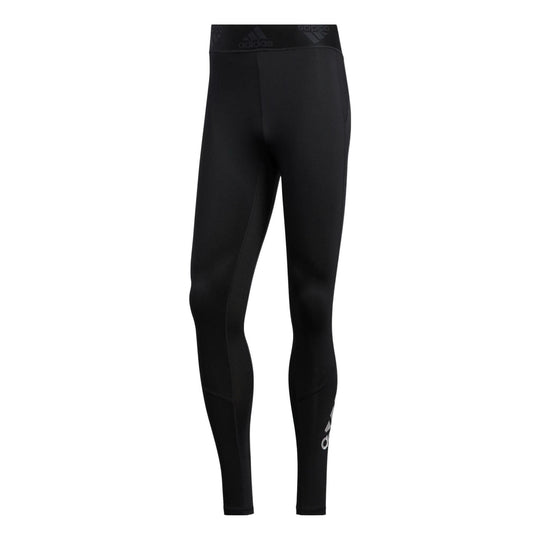 Men's adidas Solid Color Tight Sports Pants/Trousers/Joggers Black GC8 ...