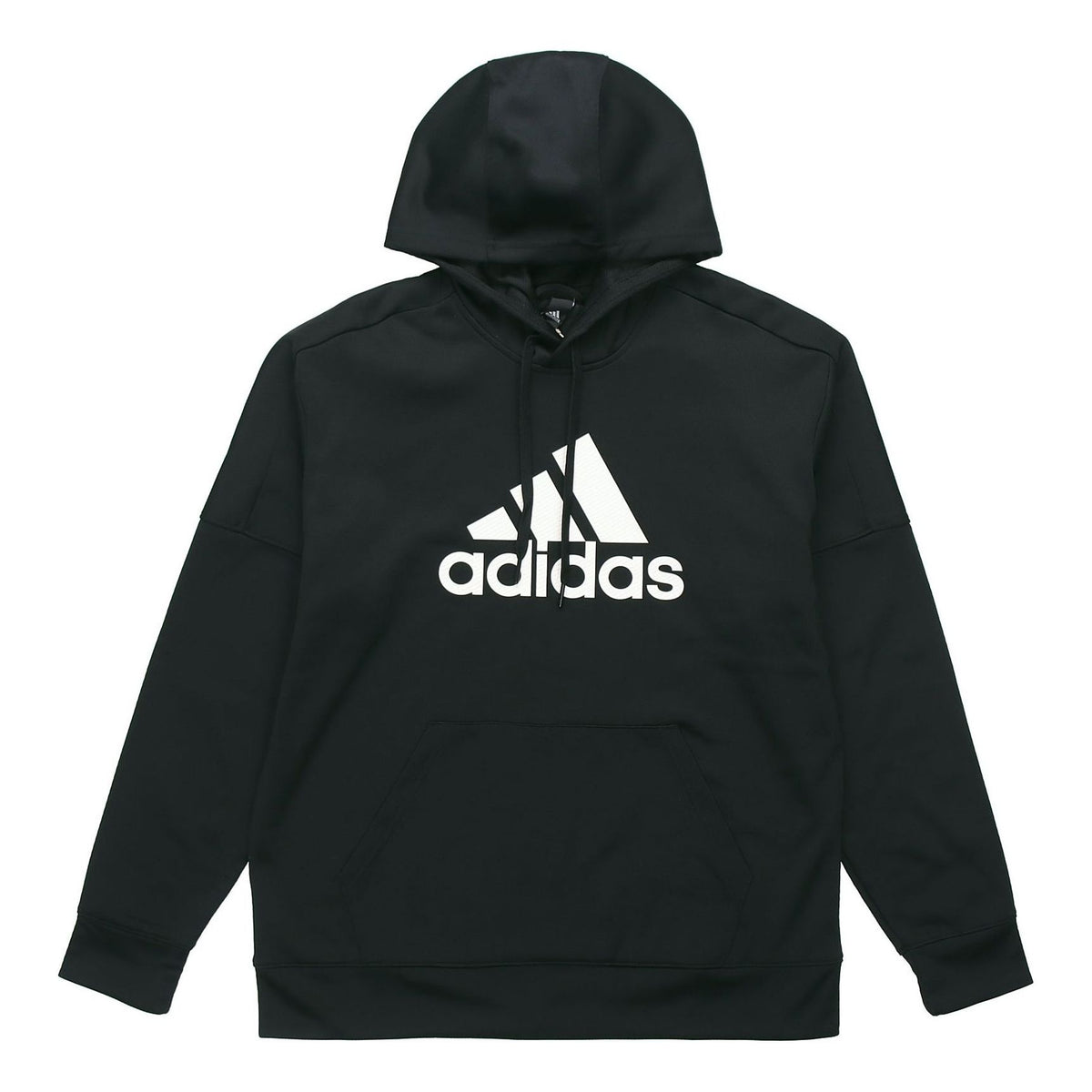 adidas Logo Printing hooded Pullover Sports Black DH9018 - KICKS CREW