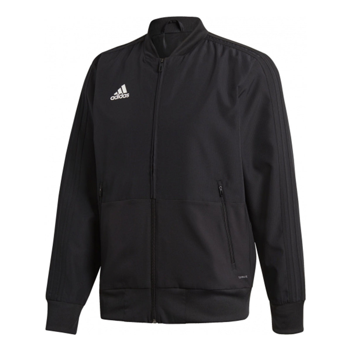 Men's adidas Logo logo Zipper Black Jacket CF4305 - KICKS CREW