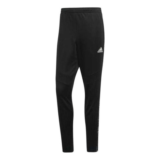 adidas Quick Dry Side Printing Soccer/Football Sports Pants Black FK90 ...