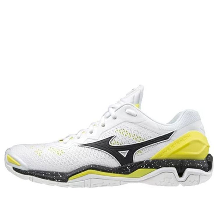 Mizuno Wave Stealth 5 'White Black Yellow' X1GA180008 - KICKS CREW