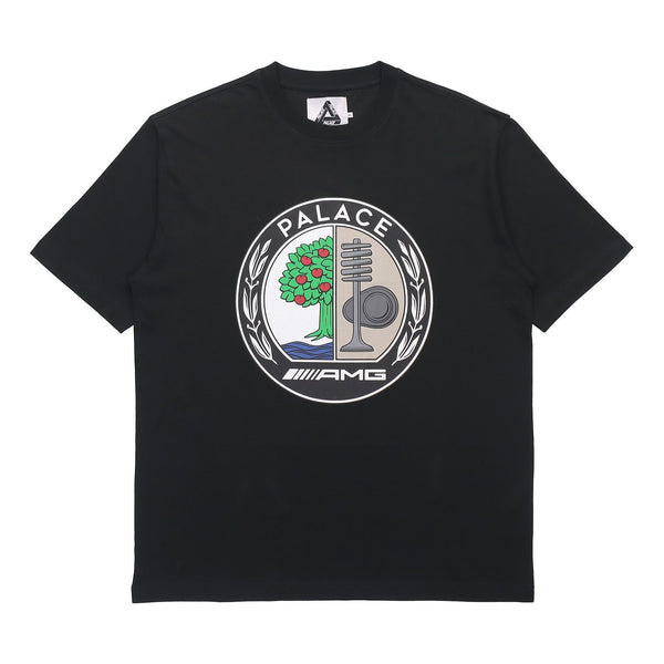 PALACE SS21 x AMG Crossover Emblem T-Shirt Black Apple Logo