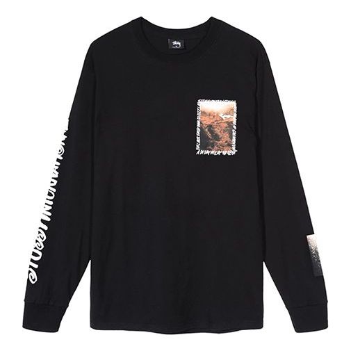 Stussy Great Outdoors Ls Tee Classic Poster Long Sleeves Unisex Black  1994492-BLACK