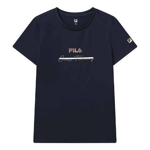 (WMNS) FILA Athletics Printing Blue A11W121104F-NV - KICKS CREW