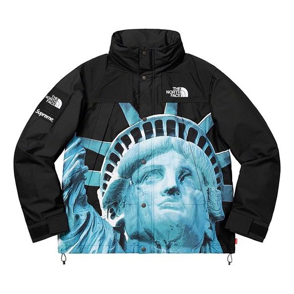 Supreme FW19 Week 10 x The North Face Statue of Liberty Mountain Jacket  Black SUP-FW19-905