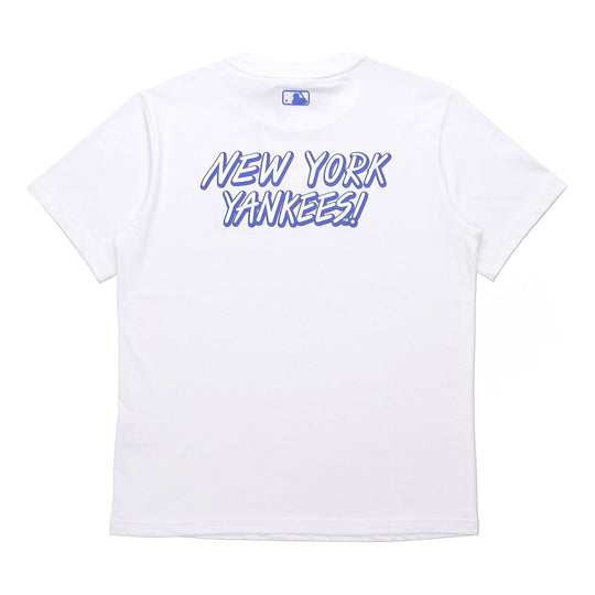 MLB New York Yankees Basic Graffiti Printing Sports Short Sleeve Unisex White 31TS12031-50W