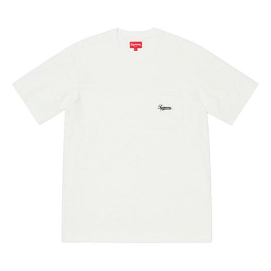 Supreme SS19 Terry Pocket Tee Short Sleeve Unisex White SUP-SS19-10571 -  KICKS CREW