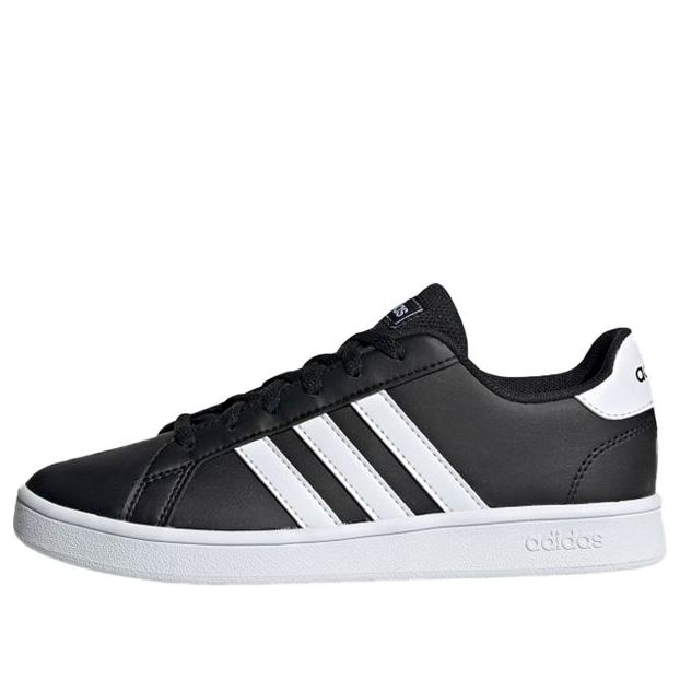 (GS) adidas neo Grand Court K 'Black White' EF0102 - KICKS CREW