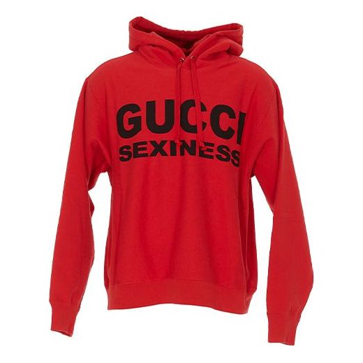 Men's GUCCI Sexiness Logo Printing Red 569828-XJCK2-6249