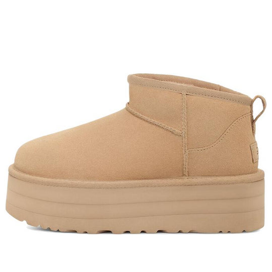 WMNS)UGG Classic Ultra Mini Platform 'Driftwood' 1135092-DRI