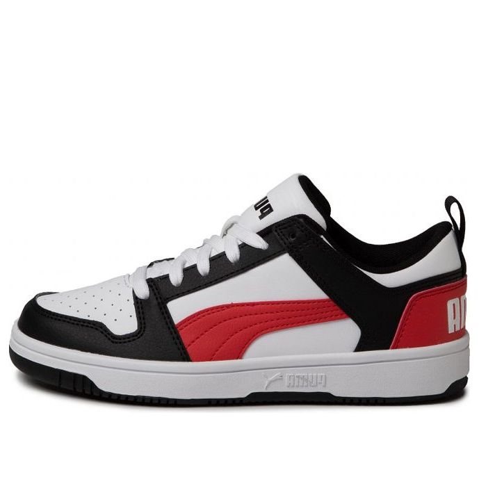 (GS) PUMA Rebound Layup Low SL Jr Sneakers Red/Black 370490-07