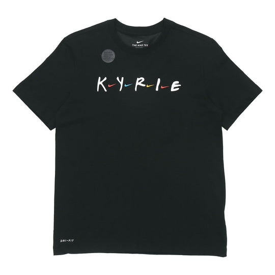 Nike Kyrie Dri-fit Kyrie Irving Basketball Breathable Sports Short Sleeve Black CD0940-010