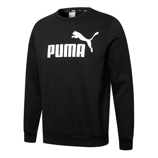 PUMA Casual Sports Fleece Lined Round Neck Knit Black 846376-01 - KICKS ...