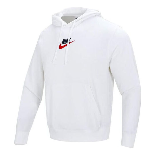 Nike Club Pullover Hoodie 'White' FB7789-100-KICKS CREW