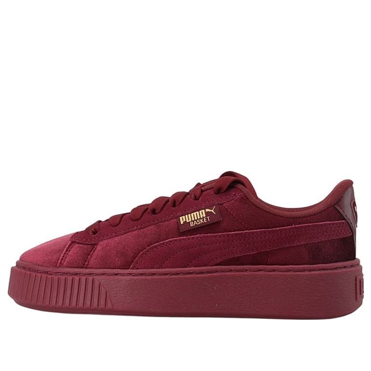 (WMNS) PUMA Platform Velvet Purple Low-Top Sneakers Purple 373935-04 ...