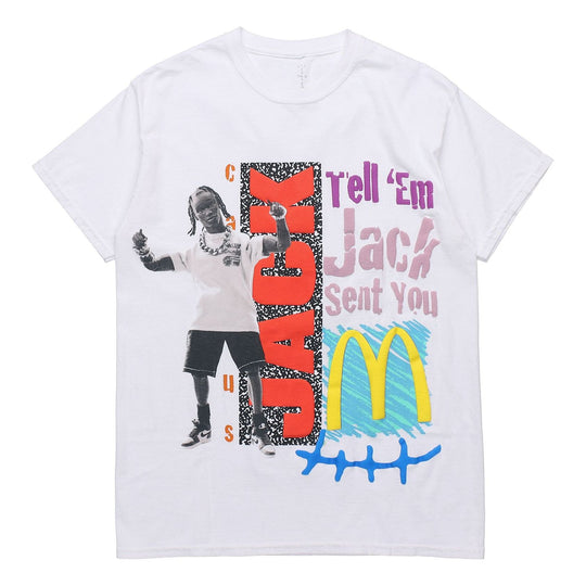 Travis Scott Cactus Jack x Mcdonald Unisex Printing White CJMD