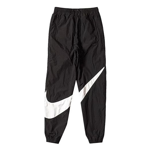 Nike Big Swoosh SportsWear Woven Long Pants Sports Pants US Edition Bl ...