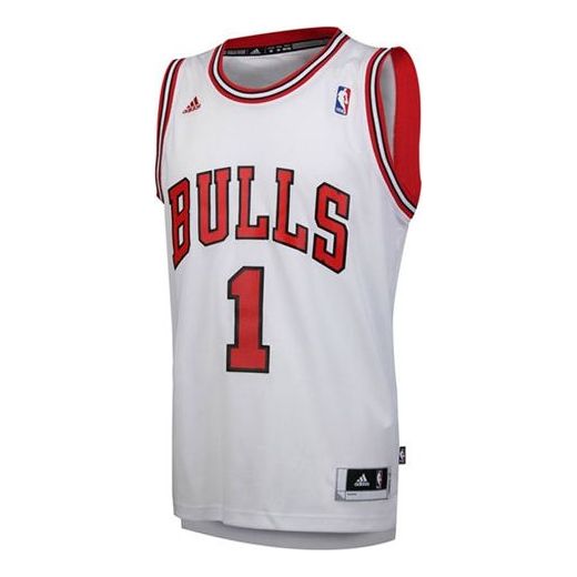 NBAadidas NBA Chicago Bulls 1 Basketball game Sports Vest White L71687 ...