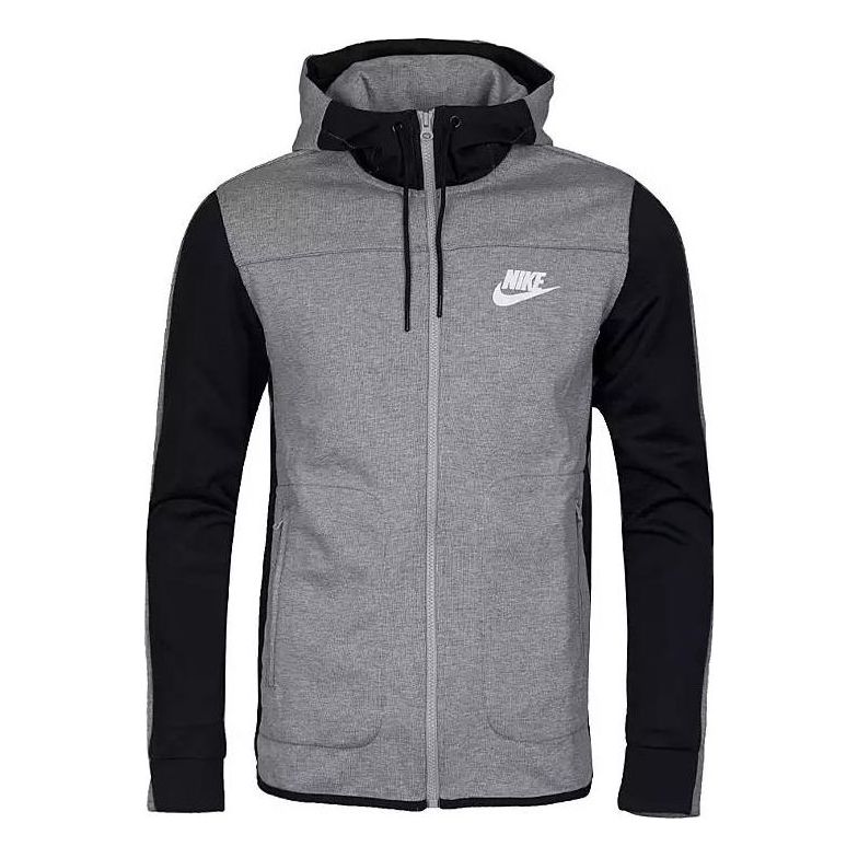 Nike NSW AV15 Full-Zip Hoodie 'Grey' 804853-064 - KICKS CREW